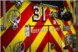 Fire truck displaying number thirty one