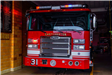 Fire truck front side with number 31 