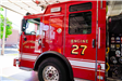 Fire truck displaying number 27 on side