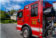 Fire Apparatus parked on parking lot